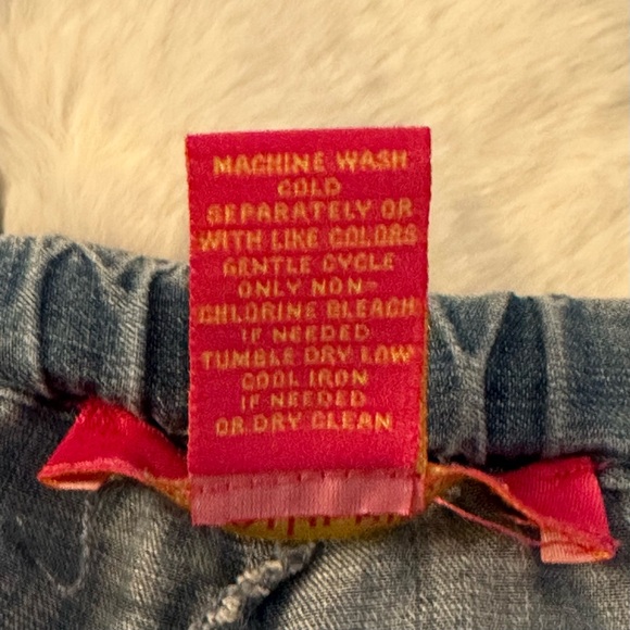 CATHERINE MALANDRINO Wide Leg Chambray Draw String Pants - Picture 4 of 5